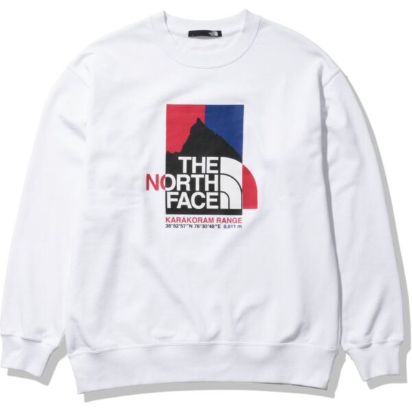 ザ・ノース・フェイス [THE NORTH FACE] カラコラムレンジクルー（ユニセックス） [Karakoram Range Crew] ホワイト(W) NT12132-W
